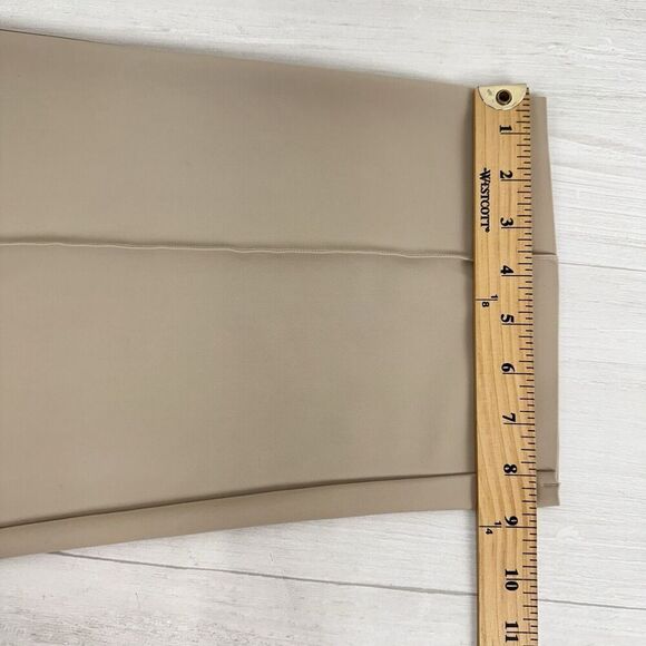 Athleta Stellar Wide Leg Crop Pant Women 14 Abalone Grey Beige Stretch Wide Leg - Picture 13 of 16